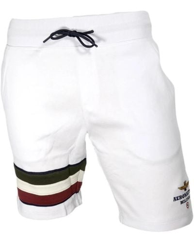 Aeronautica Militare Short Shorts - White