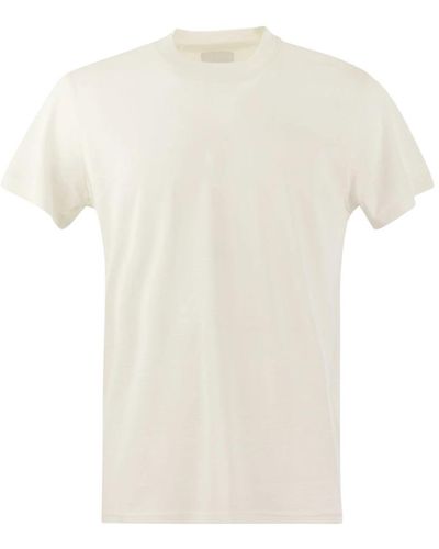 PT Torino Pt pantaloni torino silk and cotton t shirt - Bianco