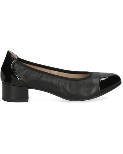 Caprice Court Shoes - Black
