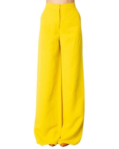Max Mara Studio Wide Pants - Yellow