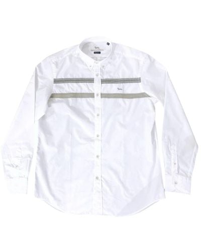 Harmont & Blaine Harmontblaine camicia in cotone con fasce orizzontali da - Bianco