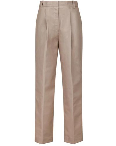 Calvin Klein Straight Trousers - Natural