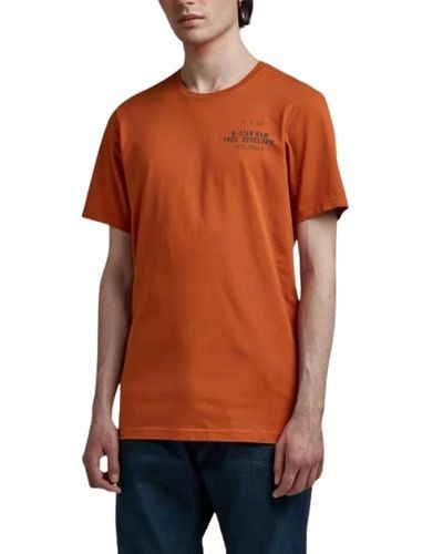 G-Star RAW T-Shirts - Orange