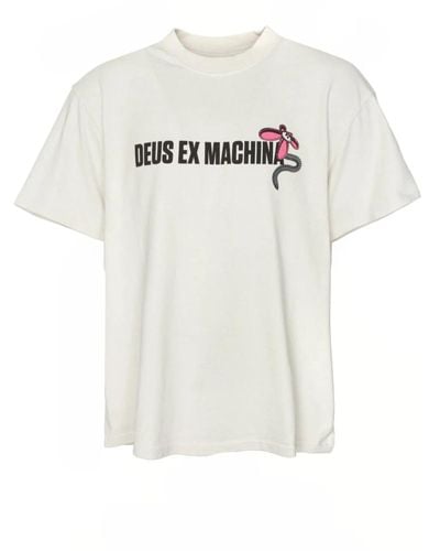 Deus Ex Machina Surfshop t-shirt mit print - Weiß