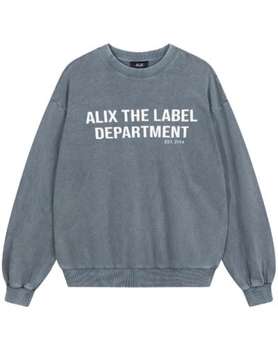 Alix The Label Gemütlicher gewaschener pullover - Blau