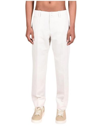 The Seafarer Pantaloni casual in cotone lino - Bianco