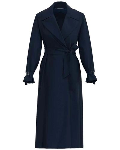 Max Mara Studio Coats > belted coats - Bleu