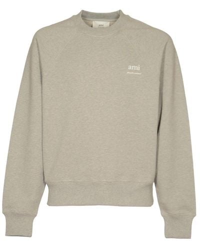 Ami Paris Sweatshirts - Grey