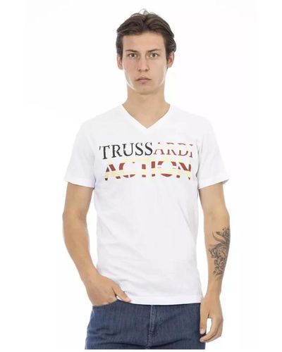 Trussardi Action White Cotton Men's T-Shirt