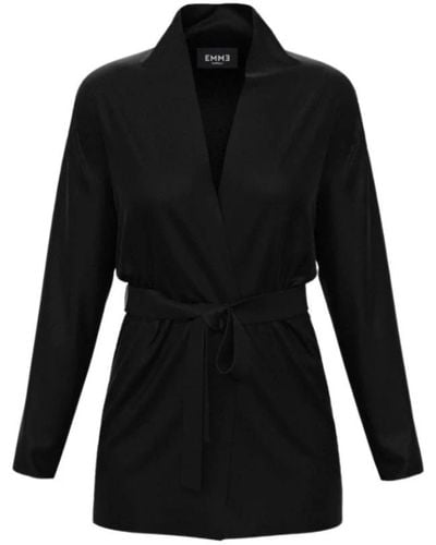 Marella Belted Coats - Black