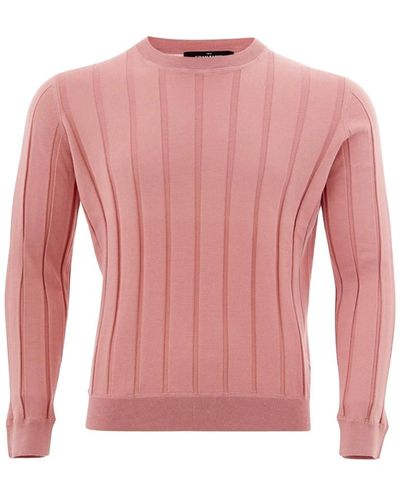 Gran Sasso Seidenmischung rippstrick pullover - Pink