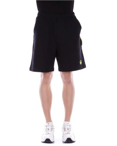Barrow Schwarze shorts mit seitentaschen,schwarze baumwoll-jersey-shorts