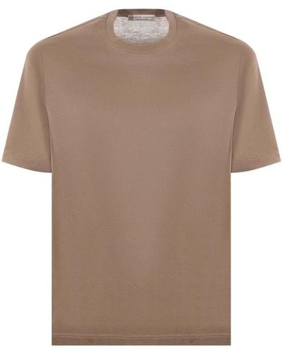 FILIPPO DE LAURENTIIS T-Shirts - Brown