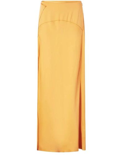Calvin Klein Maxi Skirts - Yellow