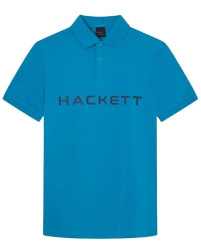 Hackett Baumwoll-polo-shirt für männer - Blau