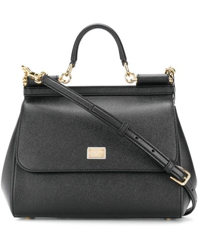 Dolce & Gabbana Schwarze handtasche für frauen aw23