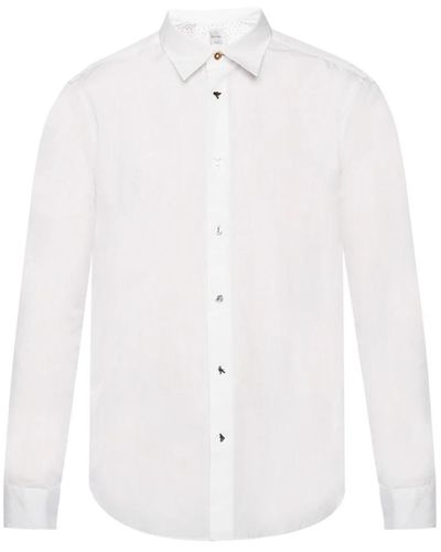 Paul Smith Shirt avec des boutons décoratifs - Blanc