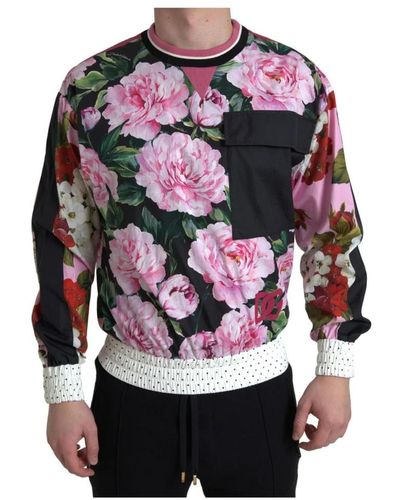 Dolce & Gabbana Blumenmuster crewneck sweater - Mehrfarbig