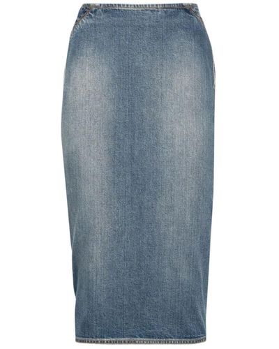 Alaïa Denim Skirts - Blue