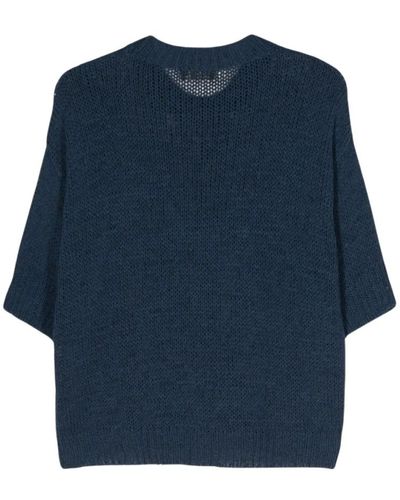 Roberto Collina Blaues sweatshirt mode ss24