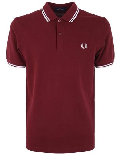 Fred Perry Polo Shirts - Red