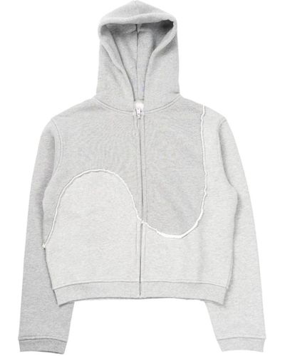 ERL Sweatshirts & hoodies > zip-throughs - Blanc