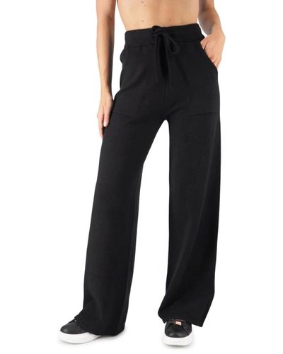 Replay Wide Trousers - Black