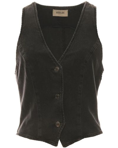 Agolde Jackets > vests - Noir