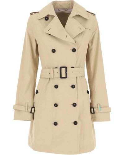 Save The Duck Trench Coats - Natural