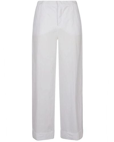Malo Straight Trousers - White