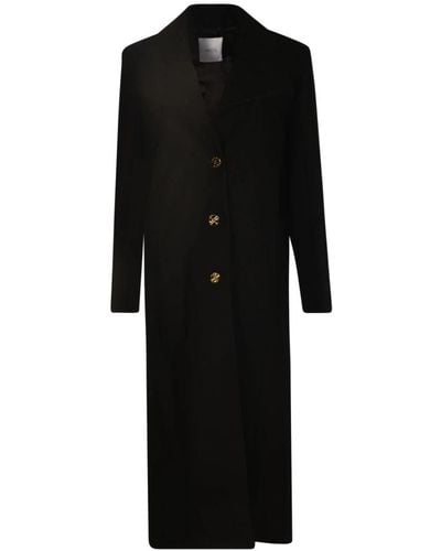 Patou Single-Breasted Coats - Black