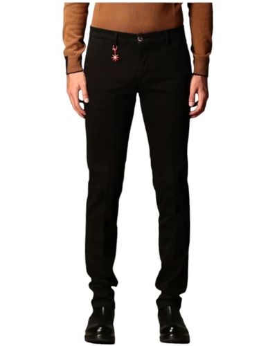 Manuel Ritz Trousers > slim-fit trousers - Noir