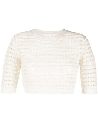 See By Chloé Weißes casual pullover sweatshirt