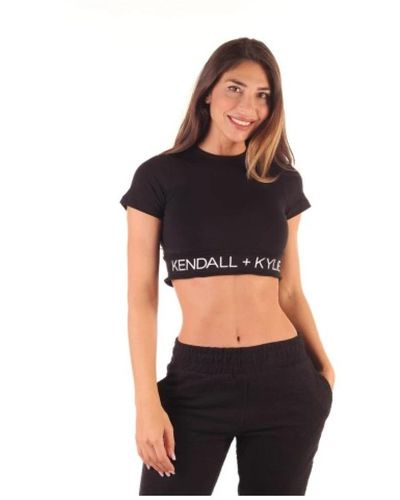 Kendall + Kylie Top für frauen, 95% baumwolle, 5% elasthan kendall + kylie - Schwarz