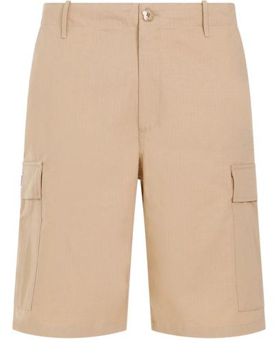 KENZO Cotone workwear shorts - Neutro