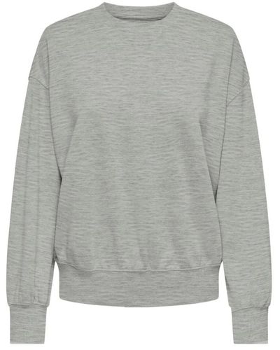 ONLY Bella long sleeves o-neck pullover - Grau