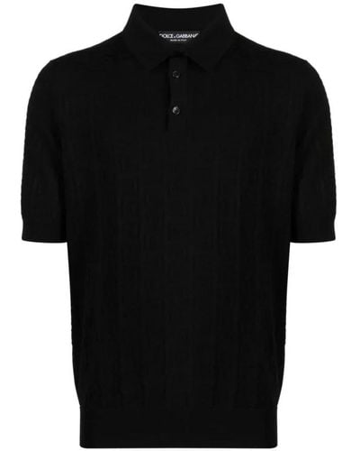 Dolce & Gabbana Polo Shirts - Black