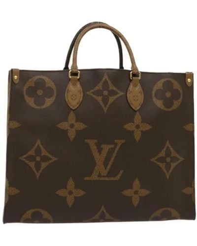 Louis Vuitton Borsa louis vuitton in tela marrone usata