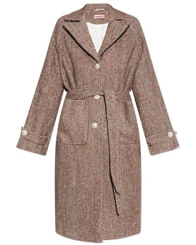 Custommade• Coats > belted coats - Marron