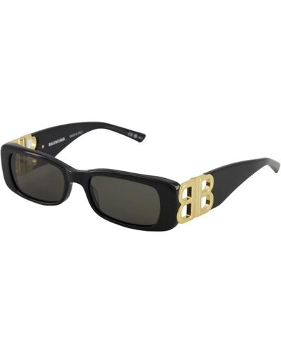 Balenciaga Rechteckige sonnenbrille in schwarz
