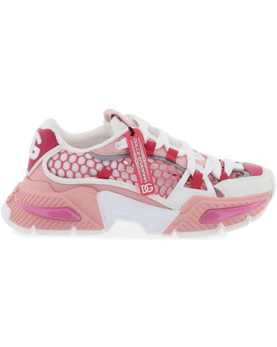Dolce & Gabbana Ultra-leichte mesh airmaster sneakers - Pink