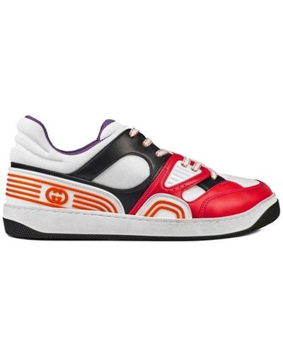 Gucci Stilvolle Demetra Basket Sneakers - Rot