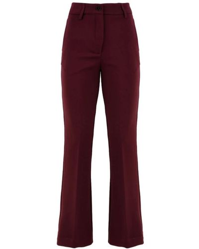 Attic And Barn Wide Trousers - Red