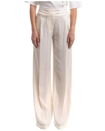 SIMONA CORSELLINI Wide Trousers - White