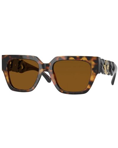 Versace Moderne sonnenbrille in dunkel havana/braun