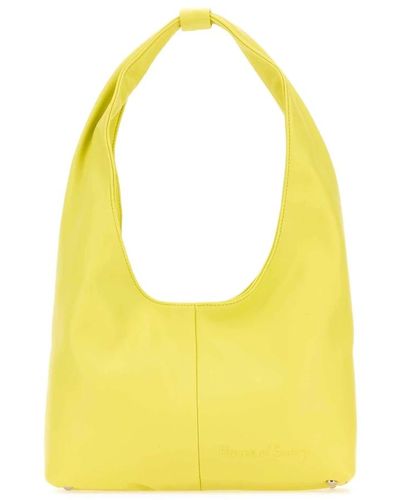 House Of Sunny Gelbe synthetikleder sling schultertasche