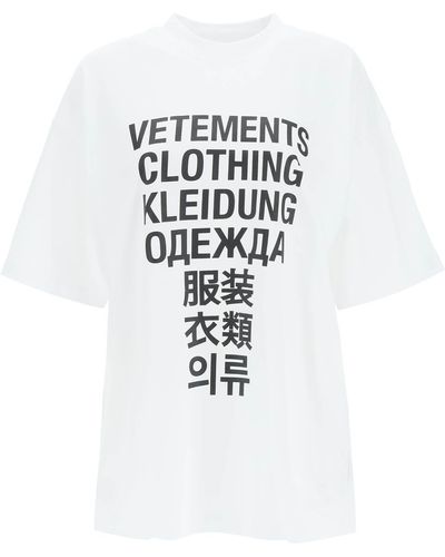 Vetements T-shirts for Women | Online Sale up to 60% off | Lyst