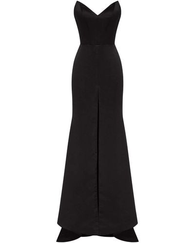 Millà Elegant Strapless Trumpet Evening Gown - Black