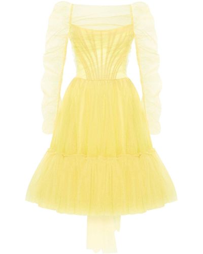 Millà Bright Tulle Dress - Yellow