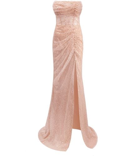 Millà Spectacular Sequined Maxi Dress - Pink